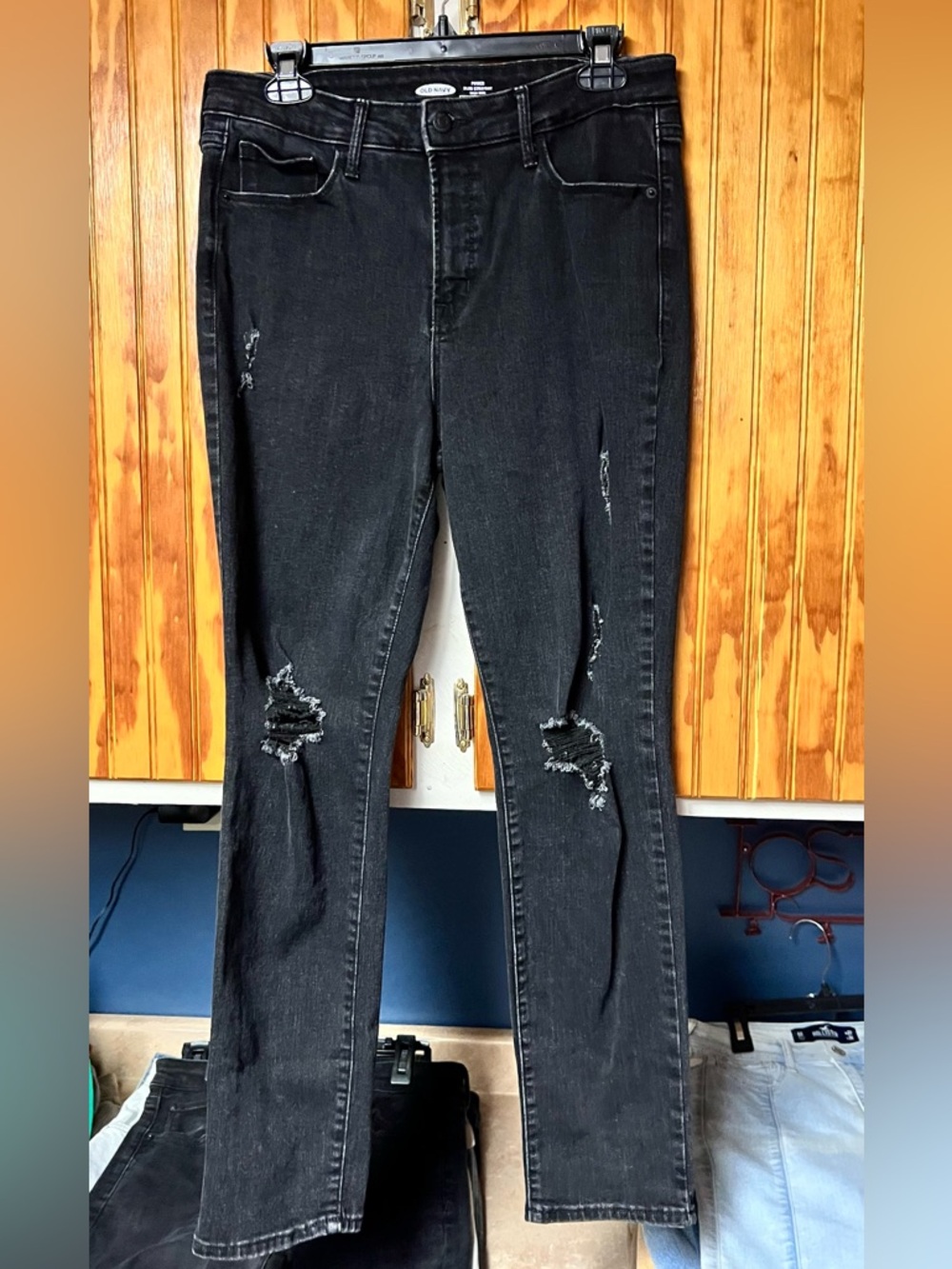 Womens Old navy power slim straight high rise jeans size 12